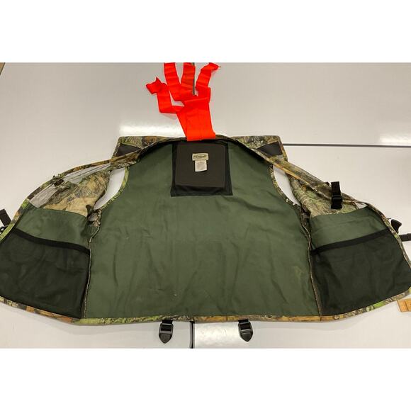 Mossy Oak Field Staff Full Strut  L/XL Hunting Vest Adjustable Removable Cushion - Picture 4 of 11